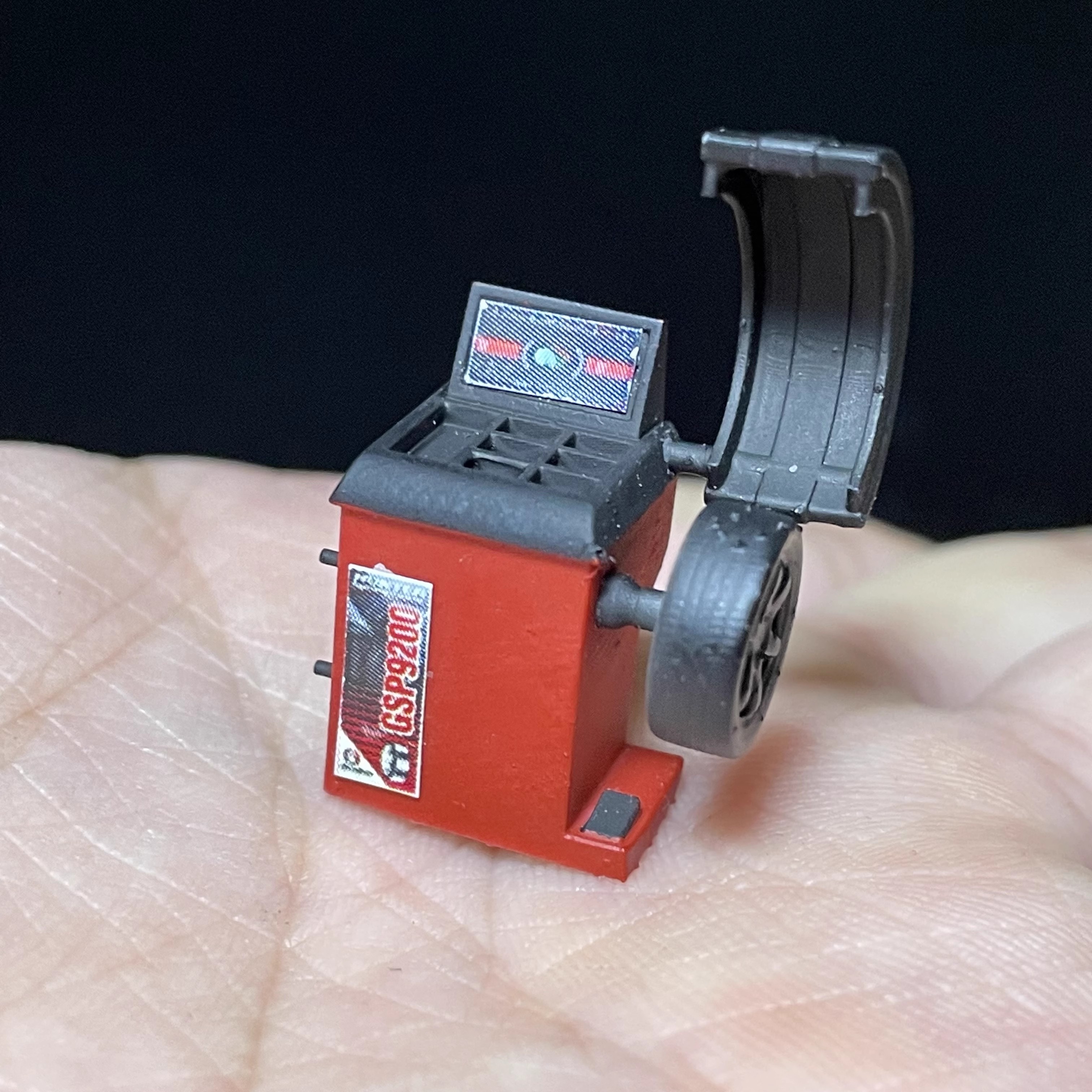 Workshop Tools Toy - 1:64 Tire Wheel Balancer Model Tool