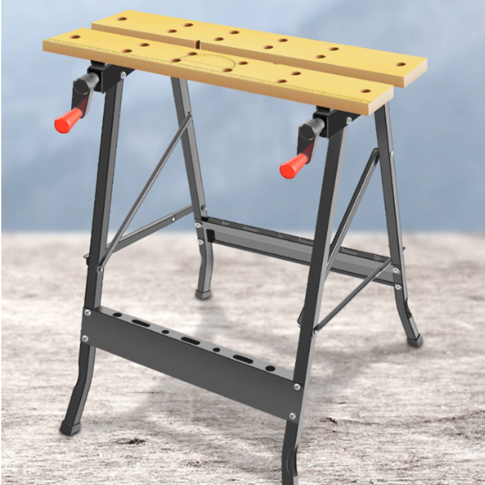 Workshop Tools Table - Foldable Workbench Multi-Functional Portable Work Table
