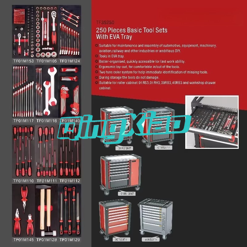 7 Drawers 250pcs Complete Tool – Workshop Tools Trolley recenzja i cena