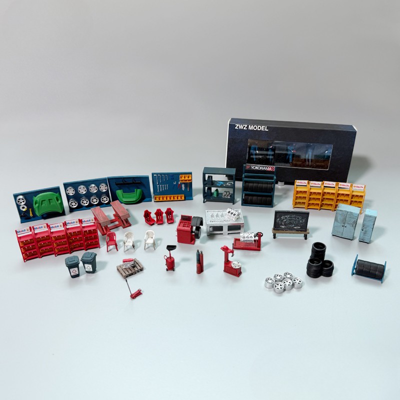 1: 64 Diorama Garage Repair To – Workshop Tools Toy recenzja i cena