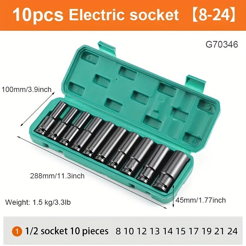 Socket Set 8–24mm 1/2-Inch Dri – Tools For Motorcycle Workshop recenzja i cena