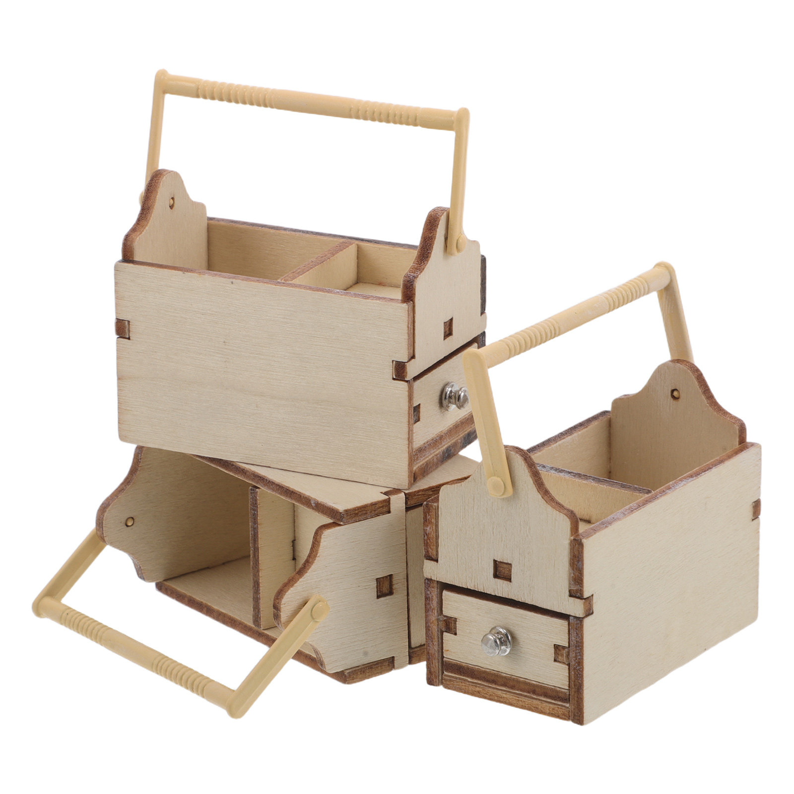 3Pcs Wooden Mini Toolbox 1:12  – Workshop Tools Toy recenzja i cena