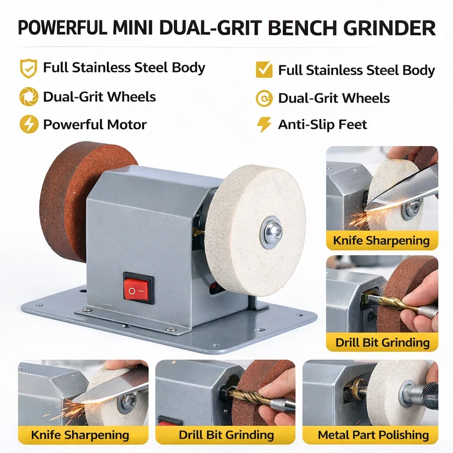 Mini Electric Bench Grinder Sh – Hand Tools Mechanical Workshop recenzja i cena