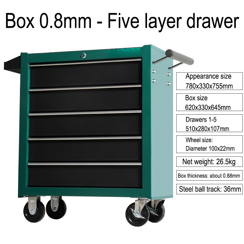 5 Drawer Storage Tool Box Trol – Workshop Tools Trolley recenzja i cena