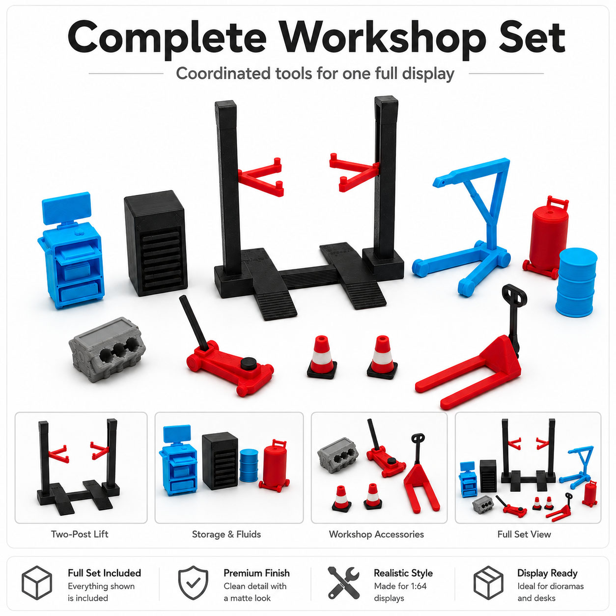 1:64 Garage Workshop Miniature – Workshop Tools Display recenzja i cena