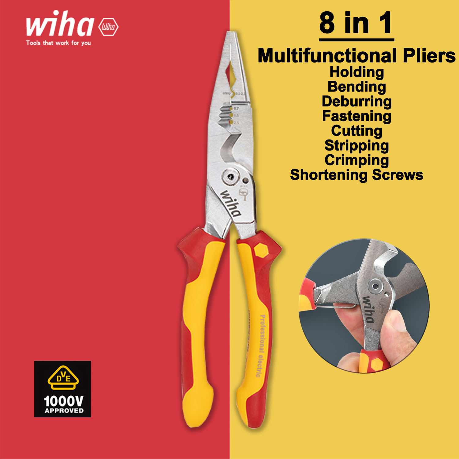 WIHA 8 in 1 Insulated Pliers 1 – Tools Vn recenzja i cena