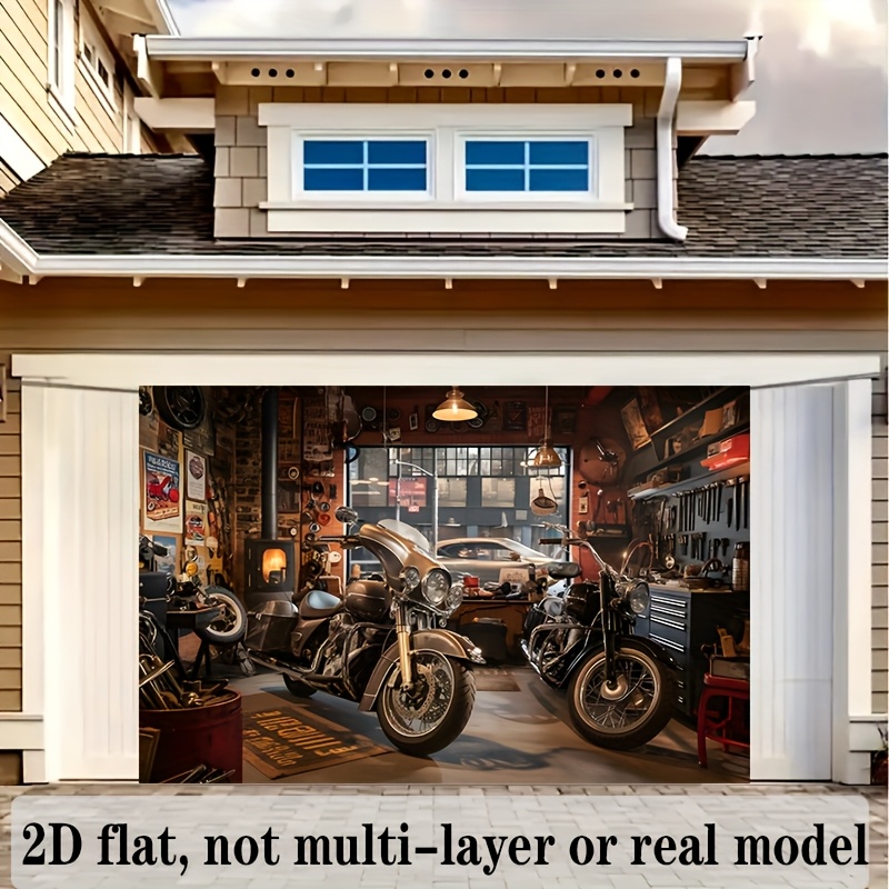 Motorcycle Garage Tapestry Cla – Tools For Motorcycle Workshop recenzja i cena