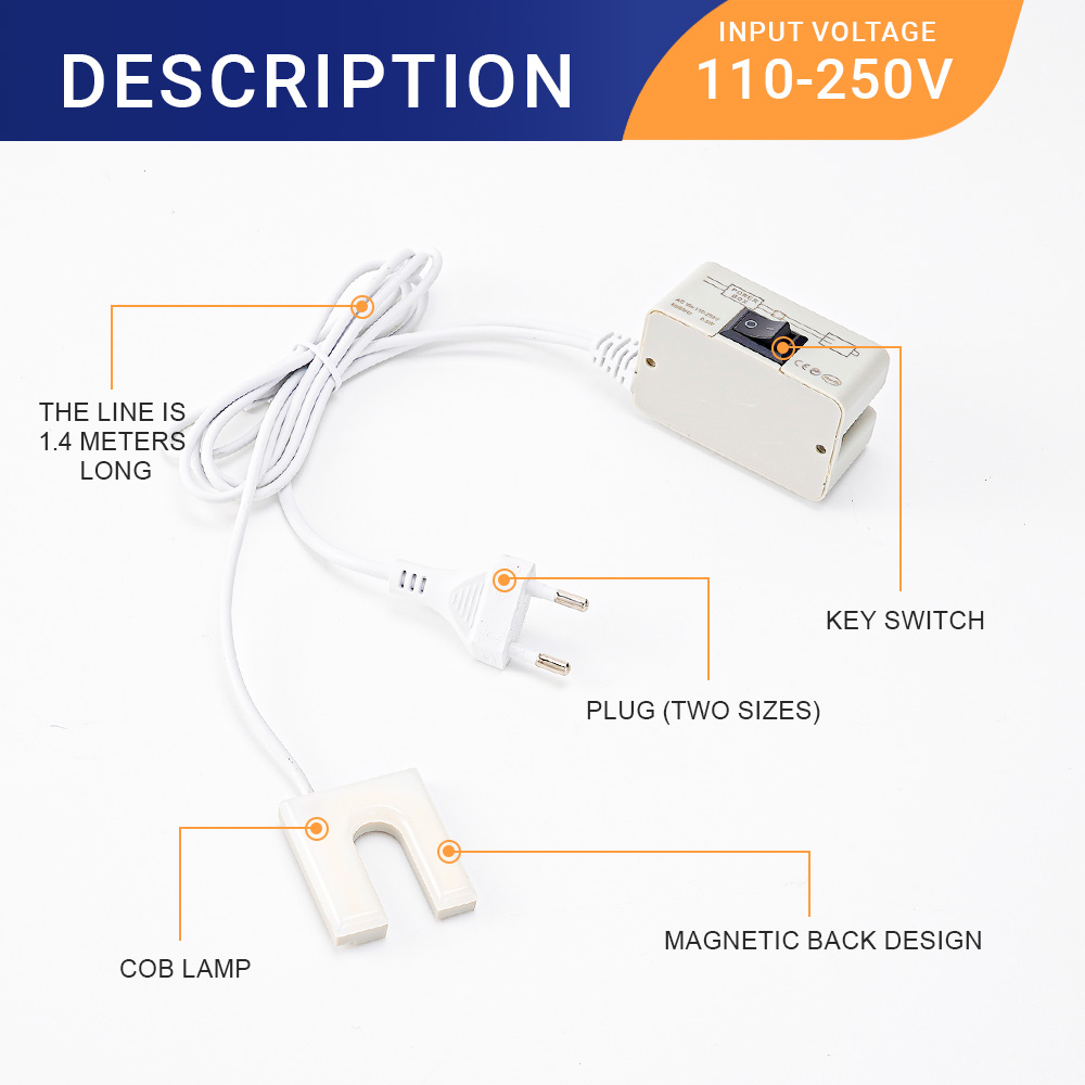 10 LED Sewing Machine Light U- – Workshop Tools Table recenzja i cena