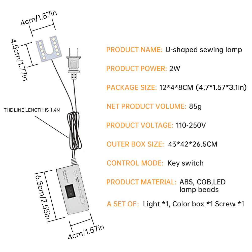 10 LED Sewing Machine Light U- – Workshop Tools Table recenzja i cena