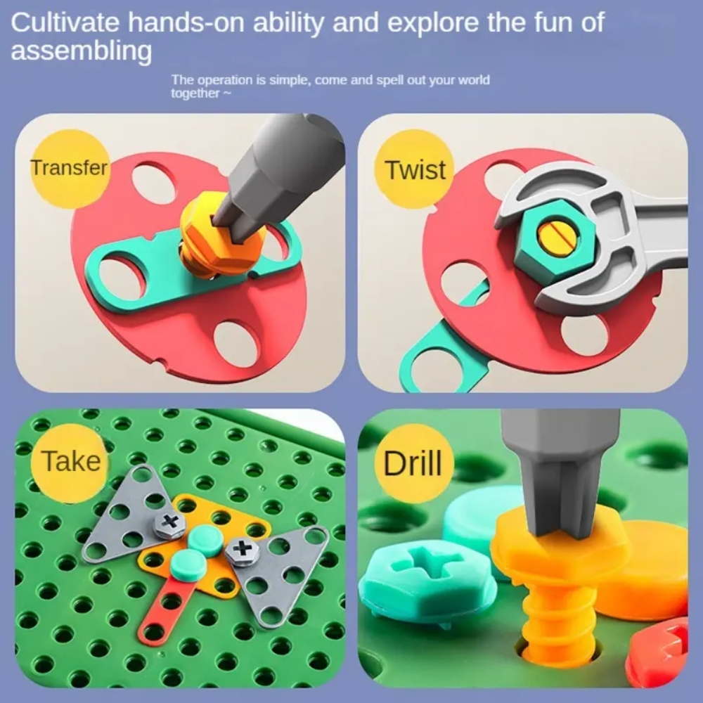 450Pcs Kids STEM Drill Set Cre – Workshop Tools Toy recenzja i cena