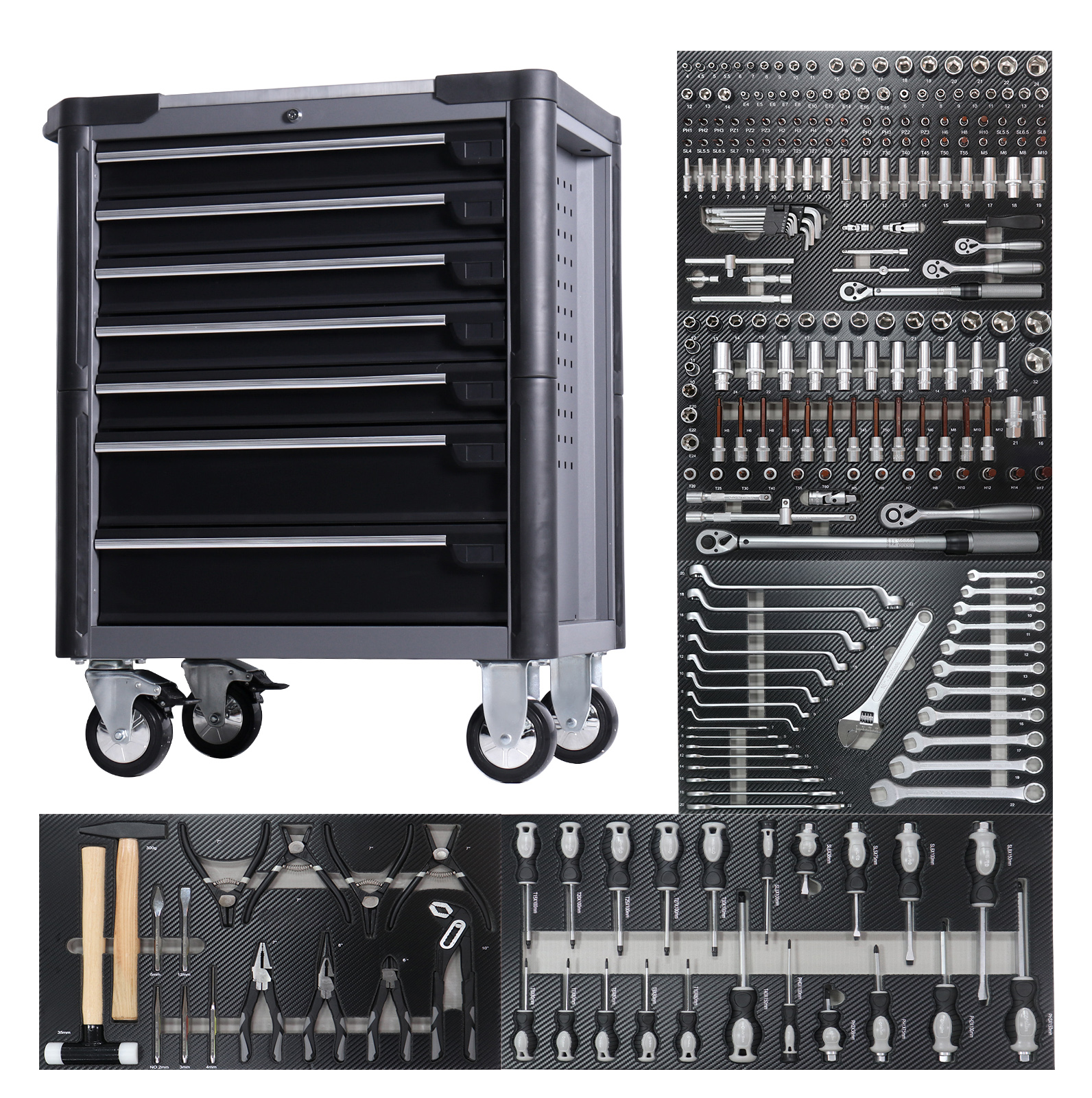 Pro 7-Draw Rolling Tools Cabin – Workshop Tools Trolley recenzja i cena