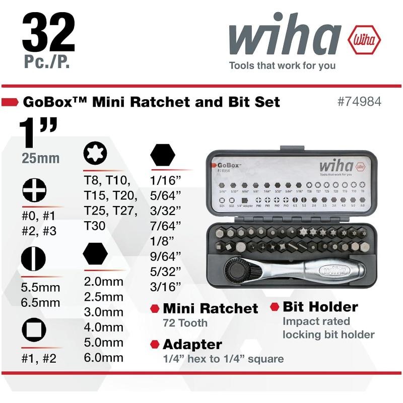 WIHA 74984 GoBox Drill Bit Set – Tools Vn recenzja i cena